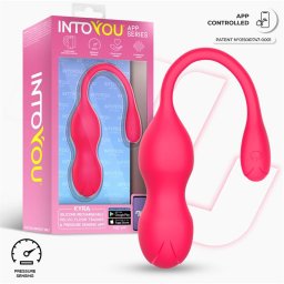 IntoYou - Kyra okos vibrációs gésagolyó nyomásérzékelővel (rózsaszín) (APP-os)