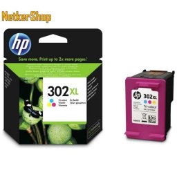 HP F6U67AE (302XL) szines eredeti tintapatron (1 év garancia)
