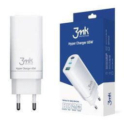 3mk hálózati töltő - Hyper Charger 65W, fehér