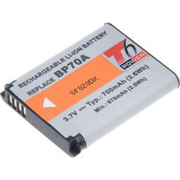 Akkumulátor T6 Power Samsung BP-70A, BP70A, SLB-70A, 700mAh, 2,6Wh
