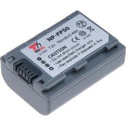 Akkumulátor T6 Power Sony NP-FP30, NP-FP50, 750mAh, 5,4Wh, szürke