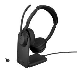 Jabra Evolve2 55/Stereo/ANC/USB-C/BT-USB/Wireless/MS/Stand/Black