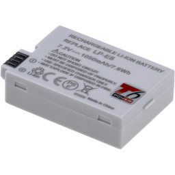 T6 power Canon LP-E8 akkumulátor, 1050mAh, 7,6Wh, szürke