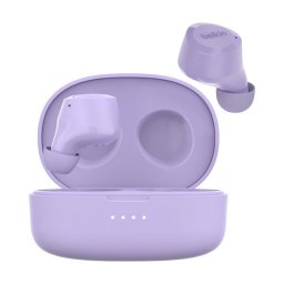 BELKIN SOUNDFORM BOLT bluetooth fülhallgató SZTEREO (v5.2, TWS, mikrofon, IPX4 cseppálló + töltőtok) LILA