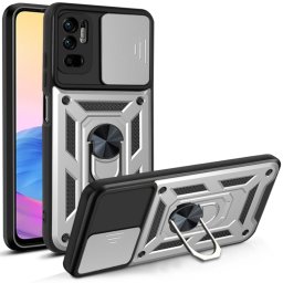 RING tok tartóval Xiaomi Redmi Note 10 5G ezüsthöz
