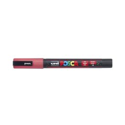 Dekormarker 0,9-1,3mm, Uni-Posca PC-3ML csillámló piros