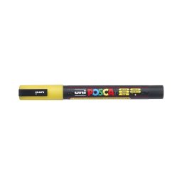 Dekormarker 0,9-1,3mm, Uni-Posca PC-3ML csillámló sárga