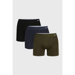 3 PACK JACK AND JONES Falster bambusz boxeralsó zöldes-kék M