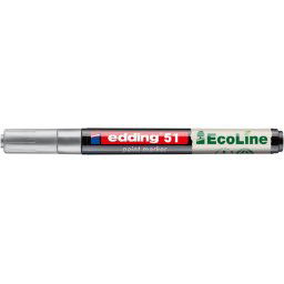 EDDING Lakkmarker, 1-2 mm, EDDING "51", ezüst