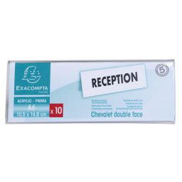 EXACOMPTA Névtábla tartó, asztali, A6, EXACOMPTA