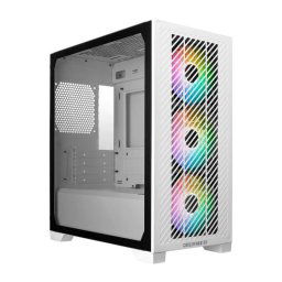 Cooler Master tok Elite 301, mATX, átlátszó oldallap, 3x 120mm ARGB ventilátor, fehér