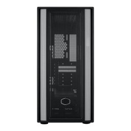 Cooler Master tok MasterBox 600 Lite, ATX, átlátszó oldalfal, Fekete