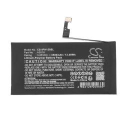 CAMERON SINO Li-Polymer akku (3.85V / 3500mAh, Apple A3018 kompatibilis) FEKETE Apple iPhone 15