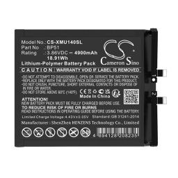 CAMERON SINO Li-Polymer akku (3.86V / 4900mAh, Xiaomi BP51 kompatibilis) FEKETE Xiaomi 14 Ultra