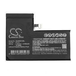 CAMERON SINO Li-Polymer akku (3.85V / 4750mAh, Apple A3121 kompatibilis) FEKETE Apple iPhone 15 Pro Max