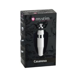 mystim Casanova - elektro-rúd dildó (fehér)