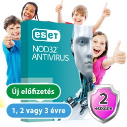 ESET NOD32 Antivrus 2 eszközre 30% kedvezménnyel tanárok, diákok, nyugdíjasok, EÜ dolgozók részére