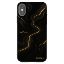 Átlátszó szilikon tok az alábbi mobiltelefonokra Apple iPhone X/XS - Thunder