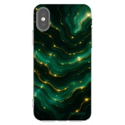 Átlátszó szilikon tok az alábbi mobiltelefonokra Apple iPhone X/XS - Emerald