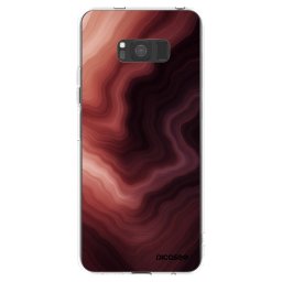 Átlátszó szilikon tok az alábbi mobiltelefonokra Samsung Galaxy S8 G950F - Rouge