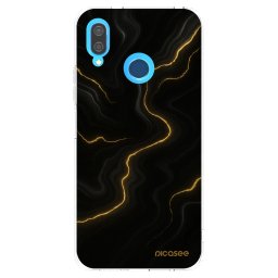 Átlátszó szilikon tok az alábbi mobiltelefonokra Huawei P20 Lite - Thunder
