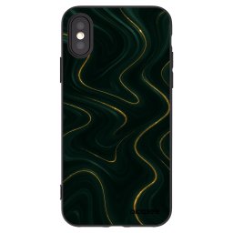 Fekete szilikon tok az alábbi mobiltelefonokra Apple iPhone X/XS - Vawes