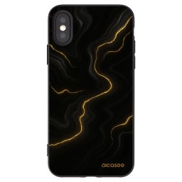 Fekete szilikon tok az alábbi mobiltelefonokra Apple iPhone X/XS - Thunder