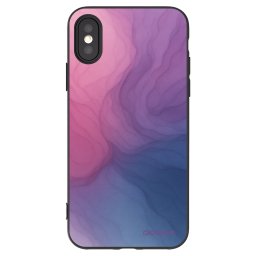 Fekete szilikon tok az alábbi mobiltelefonokra Apple iPhone X/XS - Silk