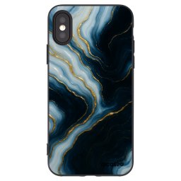 Fekete szilikon tok az alábbi mobiltelefonokra Apple iPhone X/XS - Luna