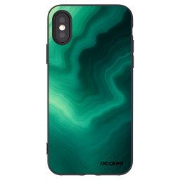 Fekete szilikon tok az alábbi mobiltelefonokra Apple iPhone X/XS - Malachite
