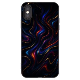 Fekete szilikon tok az alábbi mobiltelefonokra Apple iPhone X/XS - Noir