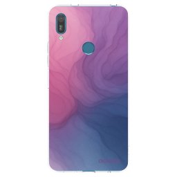 Átlátszó szilikon tok az alábbi mobiltelefonokra Huawei Y7 2019 - Silk