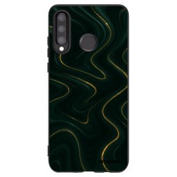 Fekete szilikon tok az alábbi mobiltelefonokra Huawei P30 Lite - Vawes