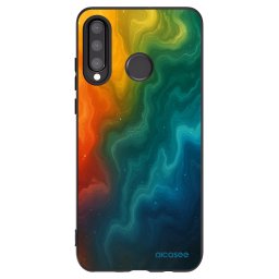 Fekete szilikon tok az alábbi mobiltelefonokra Huawei P30 Lite - Solar