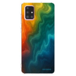 Átlátszó szilikon tok az alábbi mobiltelefonokra Samsung Galaxy A71 A715F - Solar