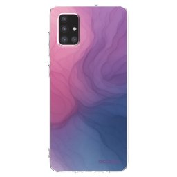 Átlátszó szilikon tok az alábbi mobiltelefonokra Samsung Galaxy A71 A715F - Silk