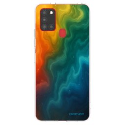 Átlátszó szilikon tok az alábbi mobiltelefonokra Samsung Galaxy A21s - Solar