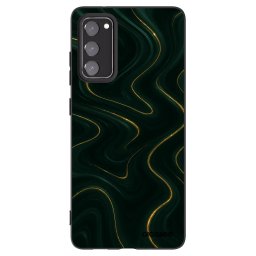 Fekete szilikon tok az alábbi mobiltelefonokra Samsung Galaxy S20 FE - Vawes