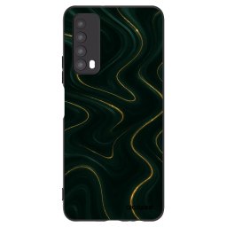Fekete szilikon tok az alábbi mobiltelefonokra Huawei P Smart 2021 - Vawes