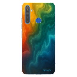 Átlátszó szilikon tok az alábbi mobiltelefonokra Realme 5 - Solar