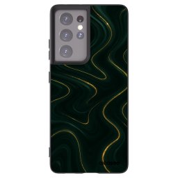 Fekete szilikon tok az alábbi mobiltelefonokra Samsung Galaxy S21 Ultra 5G G998B - Vawes