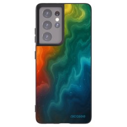 Fekete szilikon tok az alábbi mobiltelefonokra Samsung Galaxy S21 Ultra 5G G998B - Solar