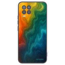 Fekete szilikon tok az alábbi mobiltelefonokra Realme 8 Pro - Solar