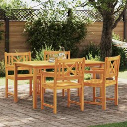 vidaXL Kerti pad 4 pcs Természetes 56 x 55,5 x 90 cm Tömör Akácfa