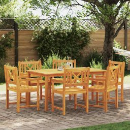 vidaXL Kerti pad 6 pcs Természetes 56 x 55,5 x 90 cm Tömör Akácfa