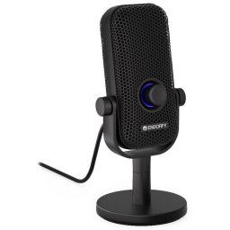 Endorfy mikrofon Solum Voice S / vezetékes / RGB háttérvilágítás / felugró szűrő / 3,5 mm-es jack / USB-C / fekete