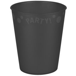 Black, Fekete micro prémium műanyag pohár 250 ml
