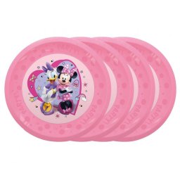 Disney Minnie Junior micro prémium műanyag lapostányér 4 db-os szett 21 cm