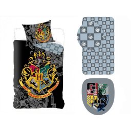 Harry Potter Crest ágyneműhuzat, gumis lepedő és formarárna csomag