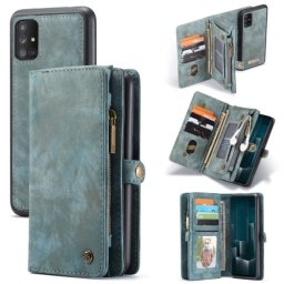 WALLET Védőtok pénztárcával 2 az 1-ben Samsung Galaxy A51 kék